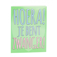 Suprise Card Hoera je bent zwanger Suprise Card Hoera je bent zwanger