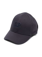 C.P. Company Kids casquette à logo brodé - Bleu