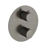 Hotbath Cobber afbouwdeel inbouwthermostaat met 2 functies omstel verouderd ijzer CB009EXTAI
