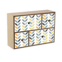 Doos-Juwelenkistje Versa Erin 11 x 32 x 32 cm Hout MDF