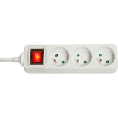 Lindy 73124 Binnen 3AC outlet(s) Wit power uitbreiding