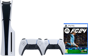 PlayStation 5 Slim Disc Edition + EA Sports FC 24 + Extra Controller Wit