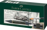 Faber Castell fc-160306 wk25aquarel marker fc albrechtdürer 5 stuks grey tones