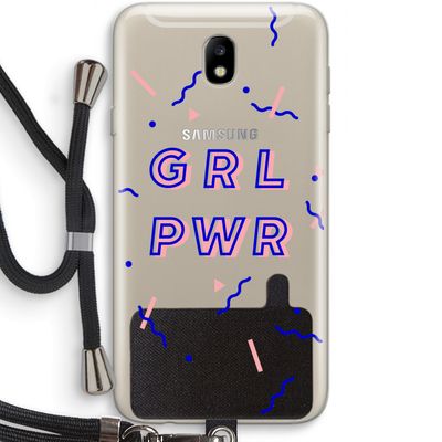 GRL PWR: Samsung Galaxy J7 (2017) Transparant Hoesje met koord