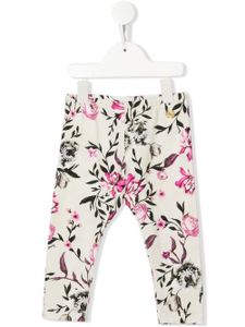Roberto Cavalli Junior Legging met bloemenprint - Beige