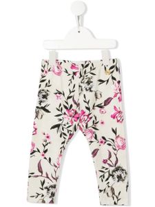 Roberto Cavalli Junior Legging met bloemenprint - Beige