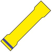 Reduceerstootverbinder geel geïsoleerde voor draad 2,5-6,0 mm2 25 stuks 100745 Klemko