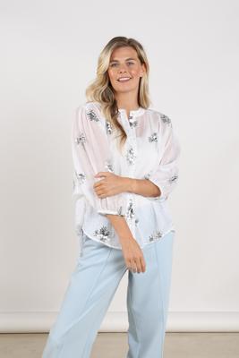 Nukus Lynn Blouse Paillet Nks02175 Blouse 208 Offwhite/silver