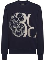 Billionaire sweat en coton à imprimé lion - Bleu - thumbnail