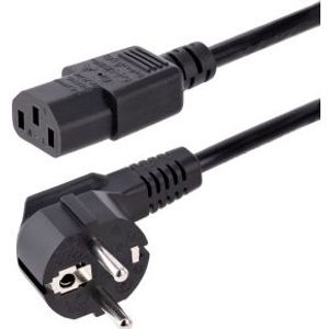 StarTech.com 713E-3M-POWER-CORD electriciteitssnoer Zwart CEE7/7 C13 stekker
