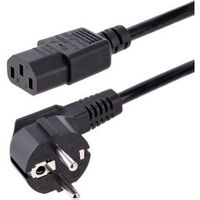 StarTech.com 713E-3M-POWER-CORD electriciteitssnoer Zwart CEE7/7 C13 stekker