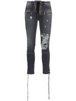 UNRAVEL PROJECT jean skinny à effet usé - Gris