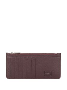 Dolce & Gabbana porte-cartes long zippé - Marron