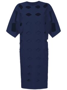 Gloria Coelho robe à coupe évasée - Bleu