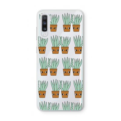 Sansevieria: Samsung Galaxy A70 Transparant Hoesje