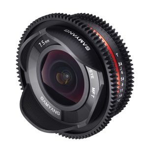 Samyang 7,5mm T3.8 UMC VDSLR Micro 4/3 Zwart