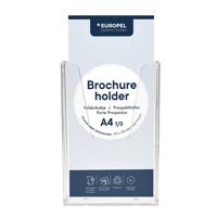 Folderhouder europel wand 1/3 a4 transparant | 10 stuks