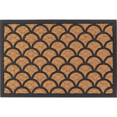 Luance Warm Welcome Deurmat - anti slip - rechthoek - golf patroon - 60 x 40 cm - schoonloopmat