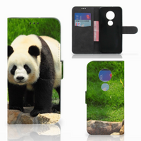 Motorola Moto G7 | G7 Plus Telefoonhoesje met Pasjes Panda - thumbnail