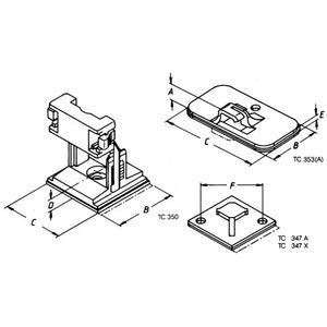 Helukabel TC 347 A Bevestigingssokkel Zelfklevend 93001-1000 Hittebestendig Transparant 1000 stuk(s)