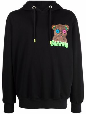 BARROW hoodie ample à logo imprimé - Noir