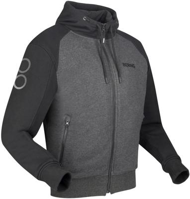 BERING Lynx, Motorhoodie heren, Zwart-Grijs