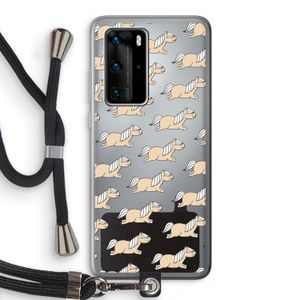 Ponys: Huawei P40 Pro Transparant Hoesje met koord