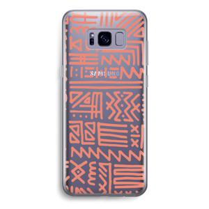 Marrakech Pink: Samsung Galaxy S8 Transparant Hoesje