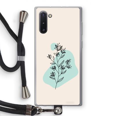 Violets are blue: Samsung Galaxy Note 10 Transparant Hoesje met koord