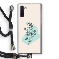 Violets are blue: Samsung Galaxy Note 10 Transparant Hoesje met koord
