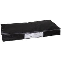 Dekbed/kussen opberghoes zwart met vacuumzak 98 x 45 x 15 cm   -