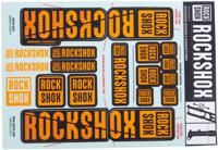 ROCKSHOX Decal set orange