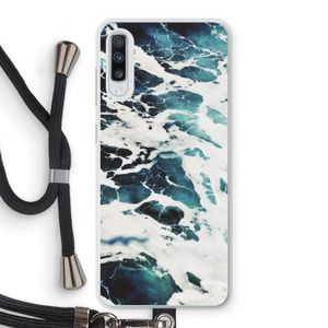 Golven: Samsung Galaxy A70 Transparant Hoesje met koord
