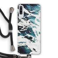 Golven: Samsung Galaxy A70 Transparant Hoesje met koord