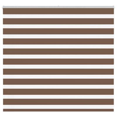 VidaXL Zebra rolgordijn 155x100 cm stofbreedte 150,9cm polyester bruin