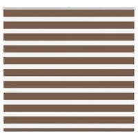 VidaXL Zebra rolgordijn 155x100 cm stofbreedte 150,9cm polyester bruin