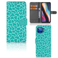 Motorola Moto G 5G Plus Hoesje Cracks Blue