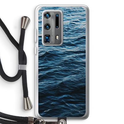 Oceaan: Huawei P40 Pro Plus Transparant Hoesje met koord