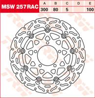 TRW Remschijf, remschijven voor de moto, MSW257RAC