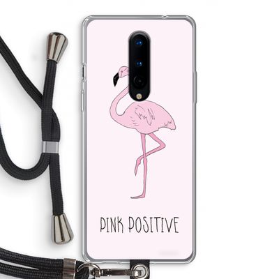 Pink positive: OnePlus 8 Transparant Hoesje met koord