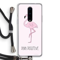 Pink positive: OnePlus 8 Transparant Hoesje met koord