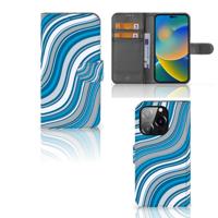 iPhone 14 Pro | Telefoon Hoesje | Waves Blue iPhone 14 Pro | Telefoon Hoesje | Waves Blue