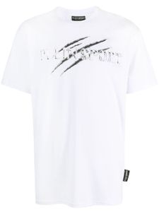 Plein Sport t-shirt en coton à imprimé graphique - Blanc