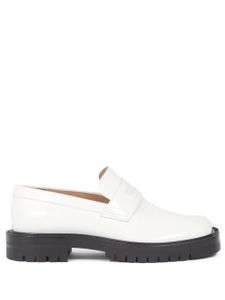 Maison Margiela Tabi County leather loafers - Blanc