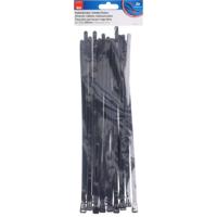 Max Hauri 136687 Kabelbinder 300 mm 7.5 mm Zwart Hersluitbaar 20 stuk(s)