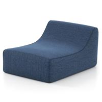 Opblaasbare Loungestoel Ergonomische Opblaasbare Lazy Sofa met Afneembare Hoes en Antislipbasis Blauw