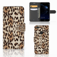 Huawei P10 Lite Telefoonhoesje met Pasjes Leopard