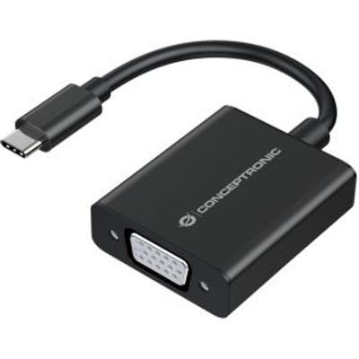 Conceptronic ABBY05B USB grafische adapter 1920 x 1080 Pixels Zwart