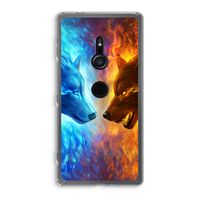 Fire & Ice: Sony Xperia XZ2 Transparant Hoesje