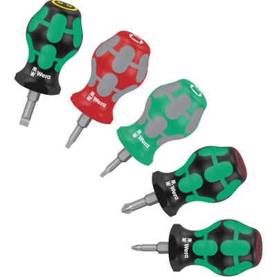 Wera Stubby Set 3 Schroevendraaierset 5-delig